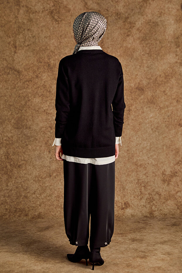 Ayarlanabilir Stoperli Modal Pantolon - 3