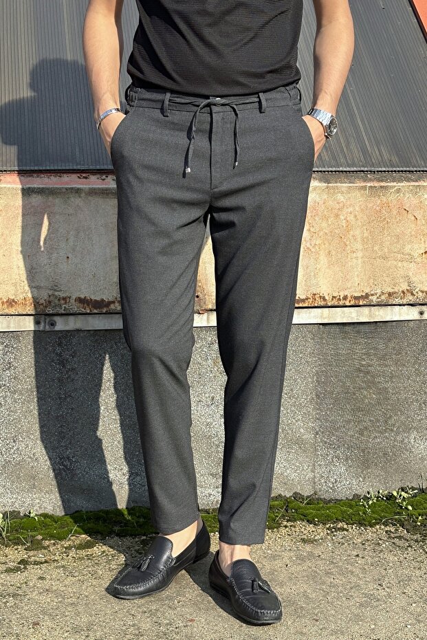 Men'S, Waist Tie, Elasticated Sides, Standard-Fit, Old Money Culture Pants 25Inpmari̇o