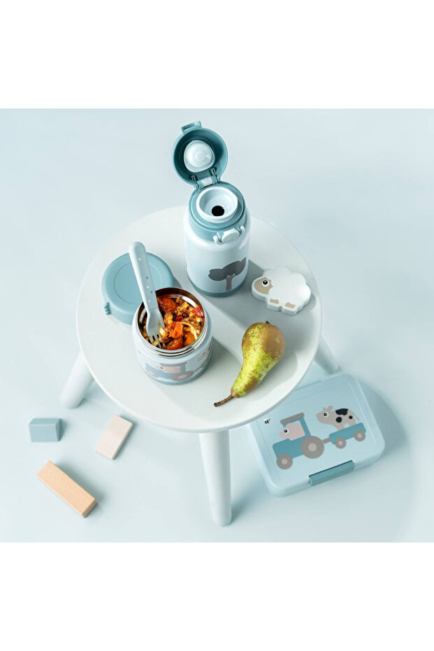 Термос Tiny Farm син 340 мл - 8