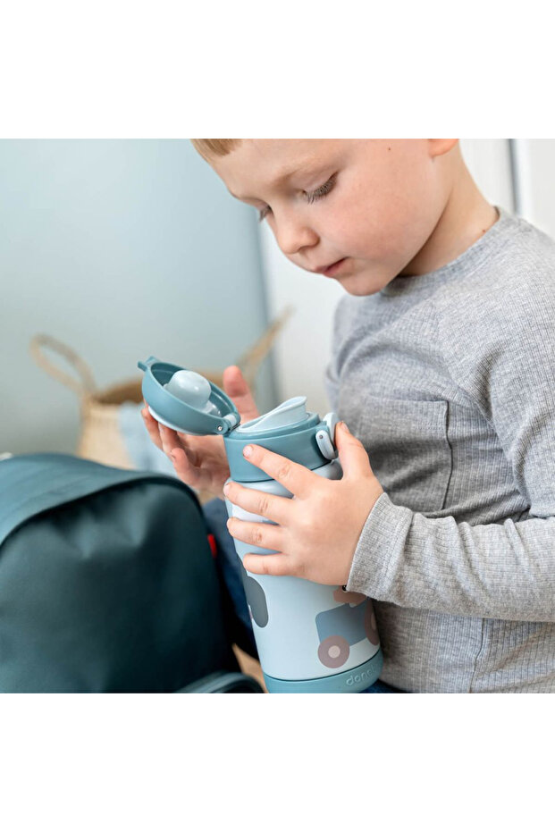 Термос Tiny Farm син 340 мл - 5