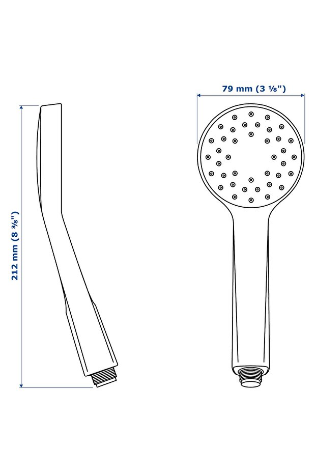 دش يدوي برش واحد، أبيض - 5