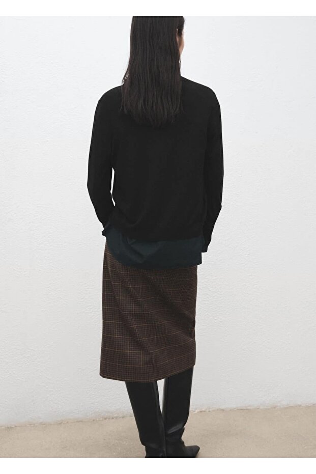 V yaka triko hırka - 4