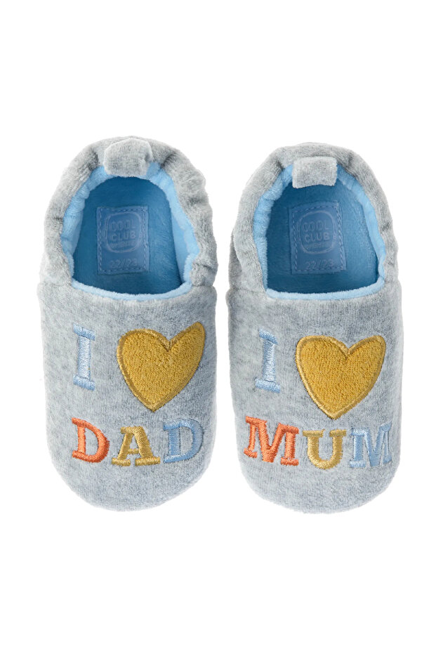 Slippers, Grey - 2