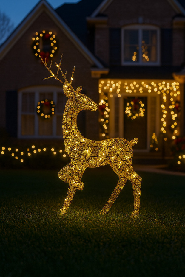 Artificial Christmas Decor 46cm Reindeer Christmas Ornament Christmas Gifts