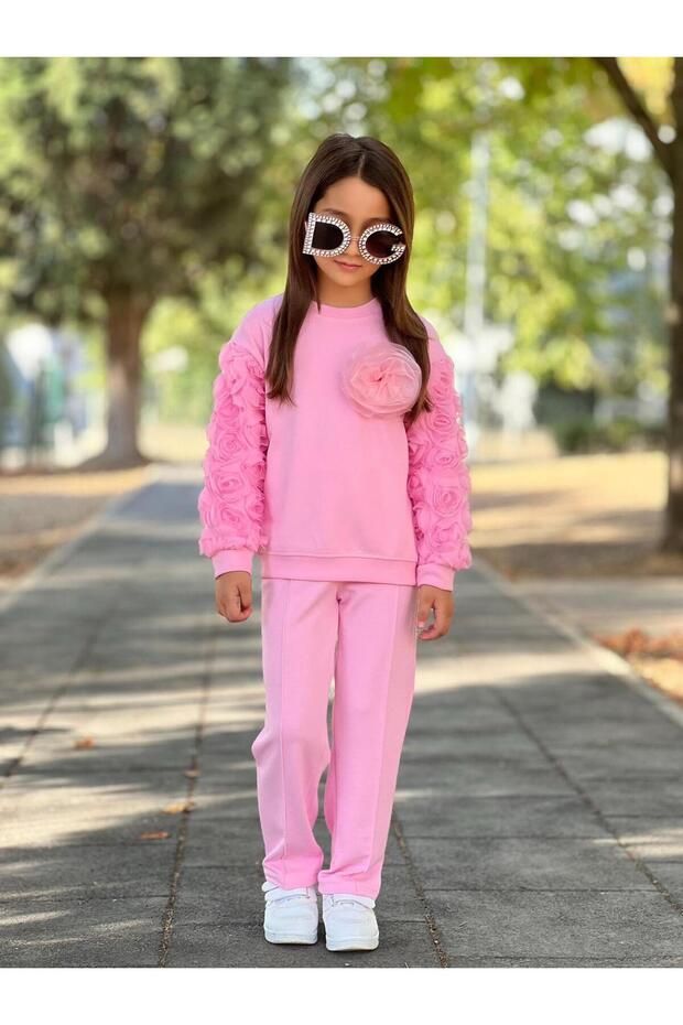 3D Dimensional Flower Detailed Double Bottom Top Set