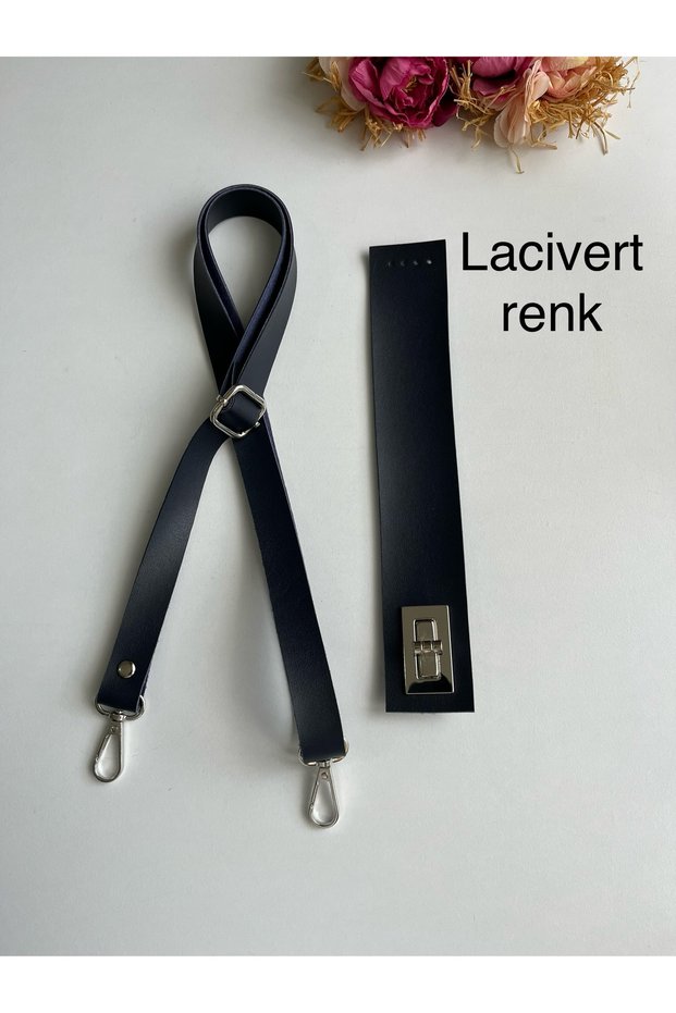 Adjustable Strap and Cover Kit Made of Faux Leather for Knitted Bags