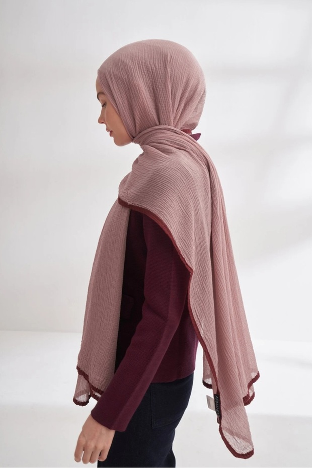 MUSLİN BİYELİ ŞAL - 1