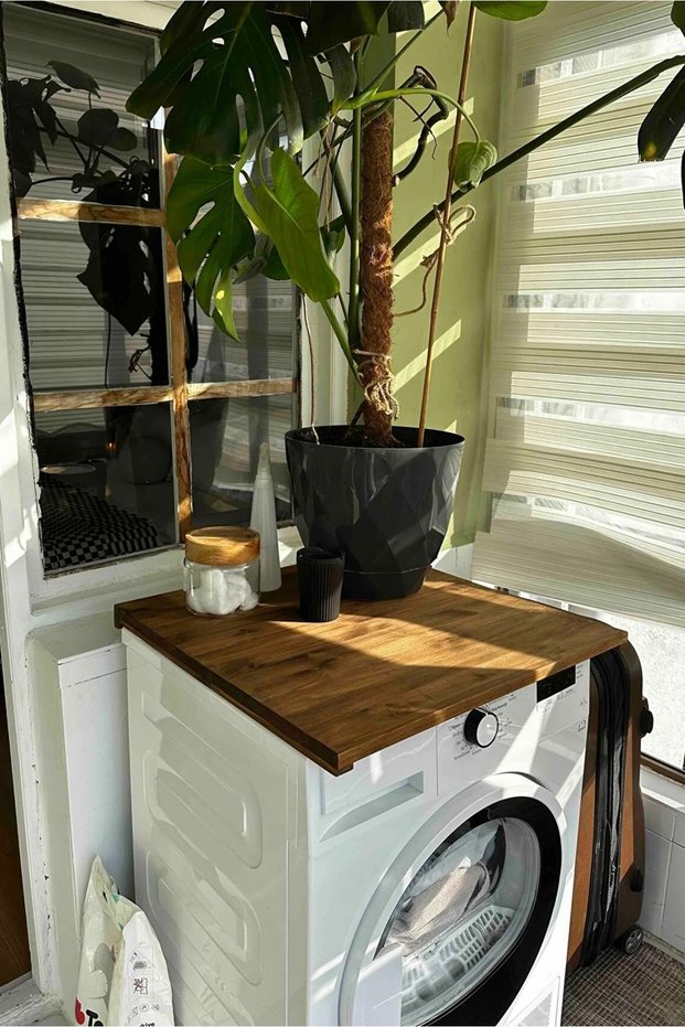 Wooden Organizer for Top of Washing Machine / large cutting board