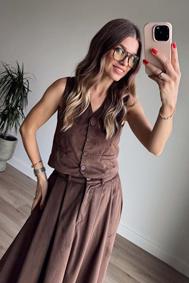 Set de fuste din catifea - 1