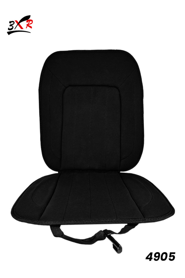 Universal Car Seat Cushion Pad, Front Seat Protector, Soft Padded Cover with Strap, Non Slip