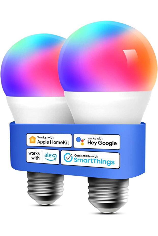 HomeKit Smart Bulb, LED Smart Bulbs Compatible with Apple HomeKit, Siri, Alexa, Google Home a