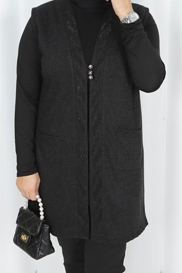 Ecrin uzun yelek - 4