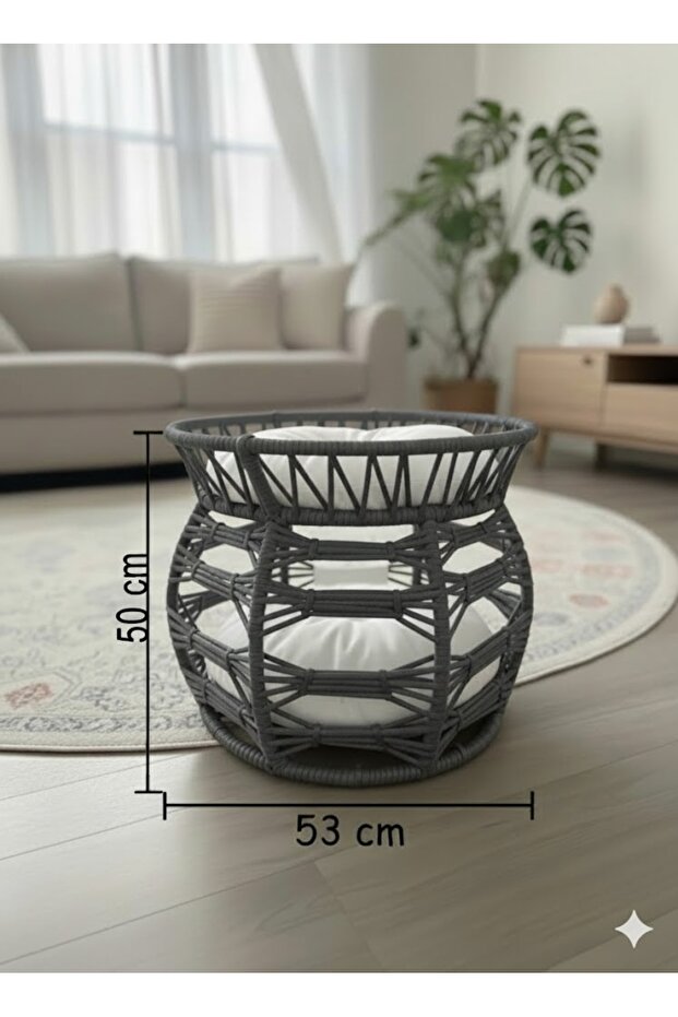 Çift Katlı Bombeli Kedi Yatağı - 2