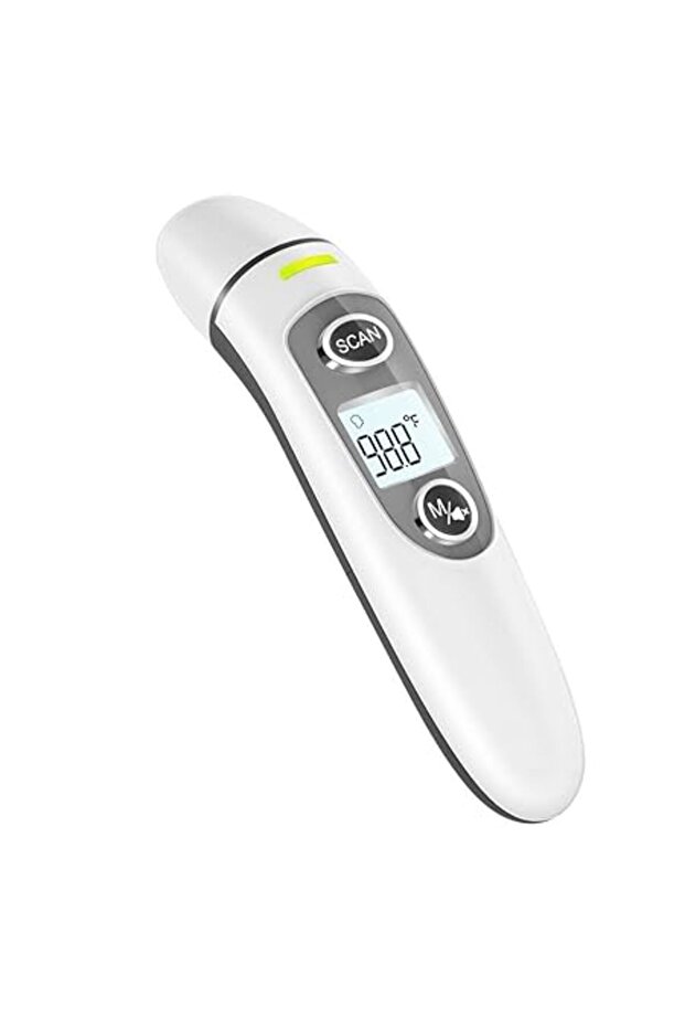 Digital Infrared Thermometer for Forehead & Ear,Accurate Readings for All Ages,with LCD Display, F - 1