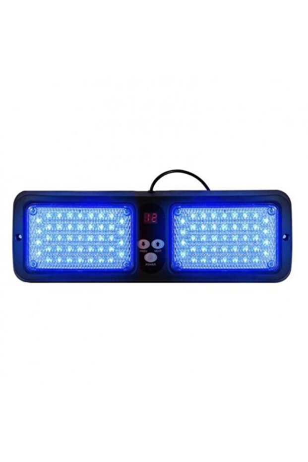 Professional strobe for sun visor, blue light