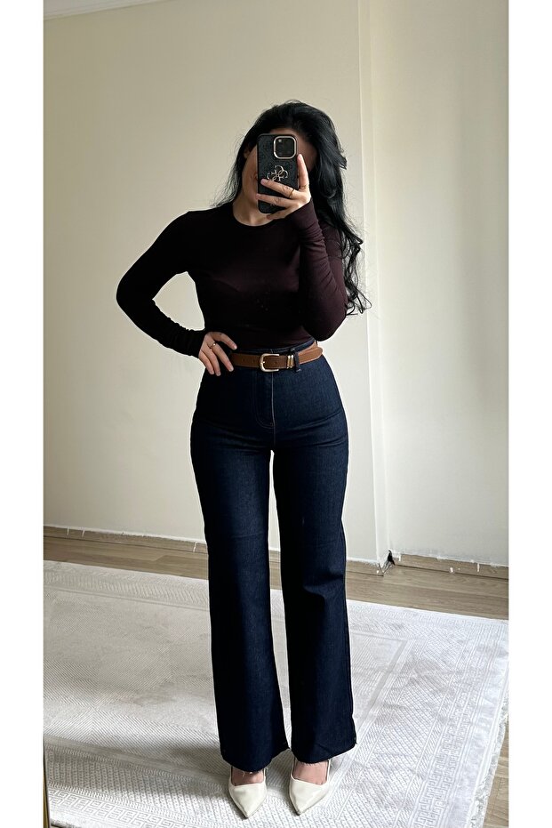 Premium Lycra High-Waisted Jeans