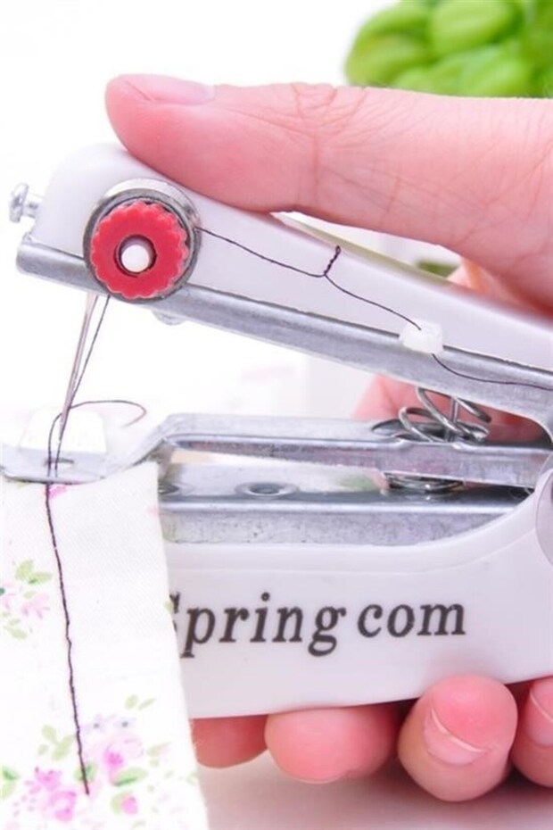 Spring Come Mini Kolay Seyehat ve Ev Tipi El Dikiş Dikme Makinası - 9