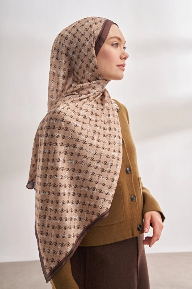 İTHAL VUAL MONOGRAM DESEN ŞAL - 2