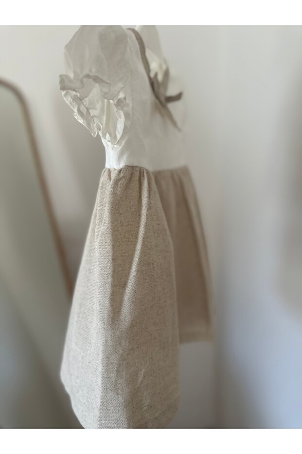 FLAMLI KETEN ELBİSE - 3