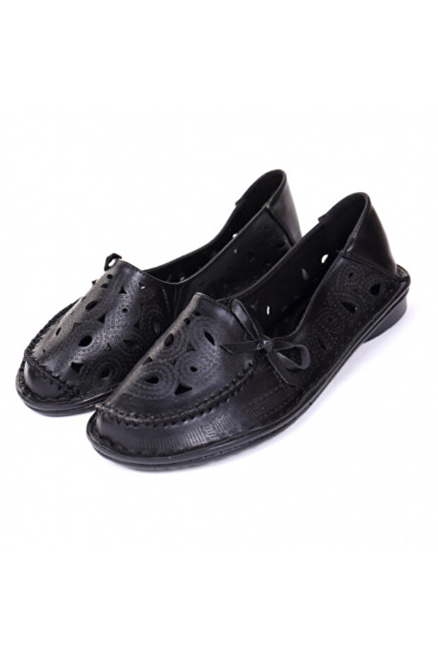 Pantofi negri comozi - 5