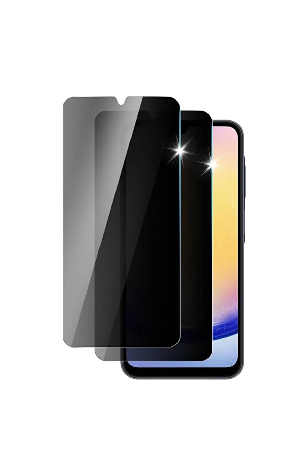 2 Pack Privacy Screen Protector for Samsung Galaxy A25 5G - Tempered Glass 9H