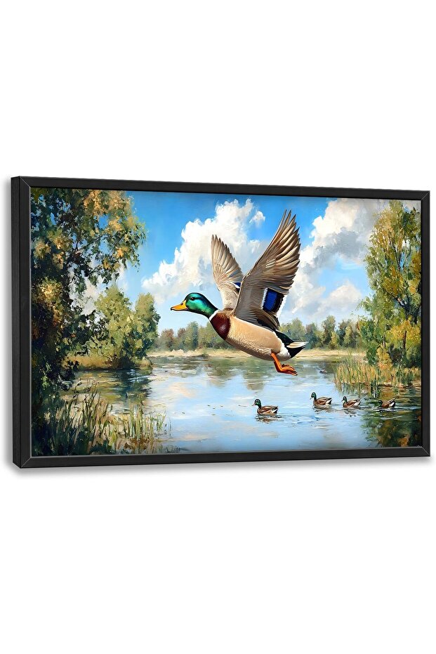 Beautiful Framed Canvas Wall Art 60×90 cm with Outer Frame, Elegant Home Decor