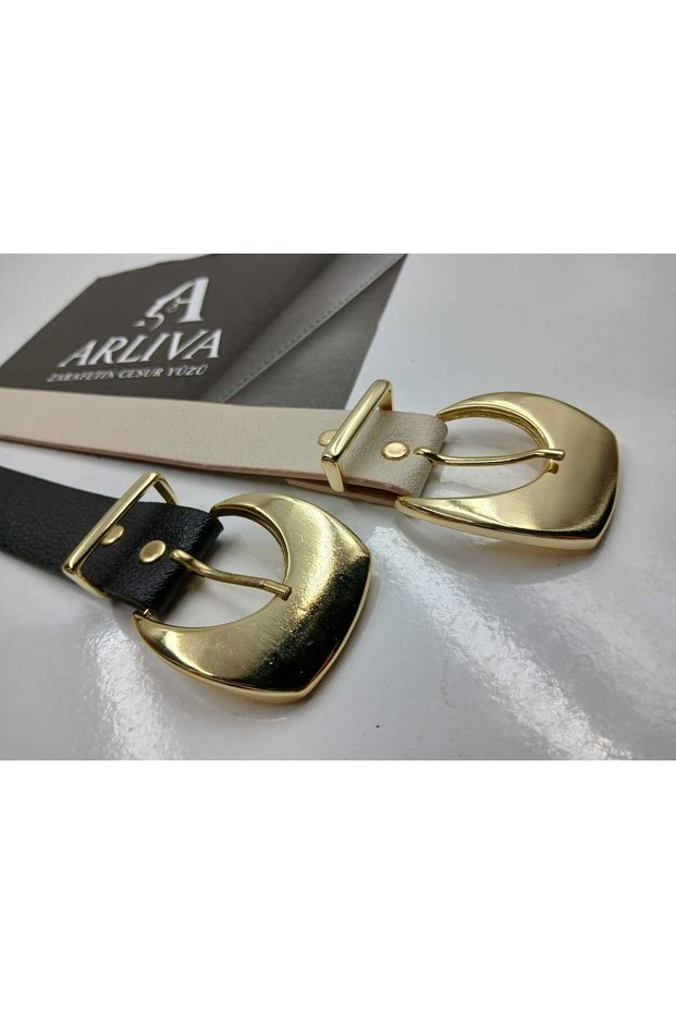 Trend Imported Buckle Set Women's Trouser Belt, Dress Belt, Coat Belt