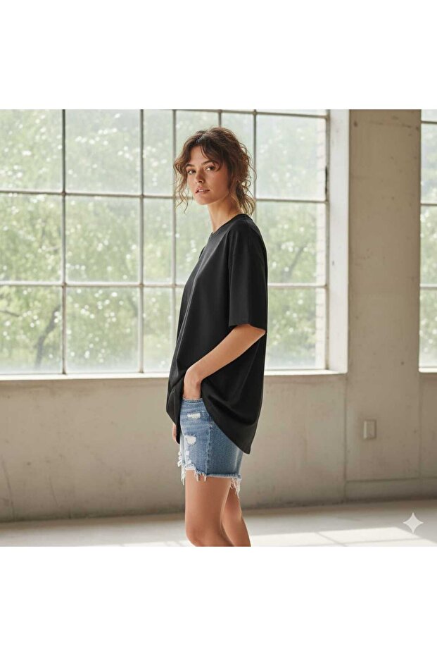 Essential Oversize T-Shirt Kadın - 3