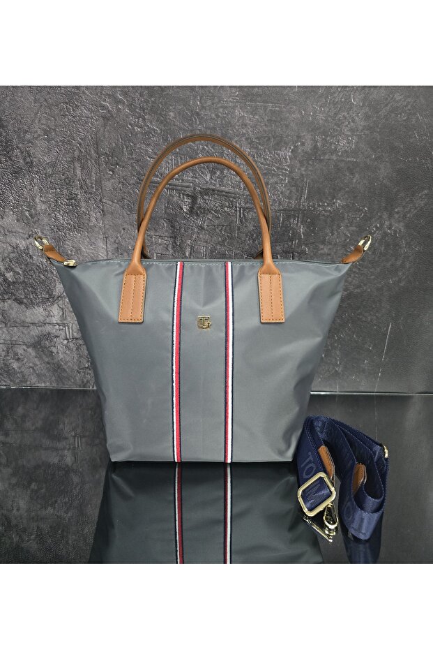 Gri taba kadın çanta - 1