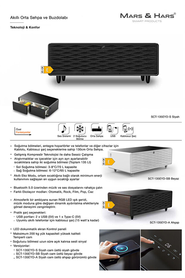Akıllı Sehpa & Buzdolabı | Smart Coffee Table - 5