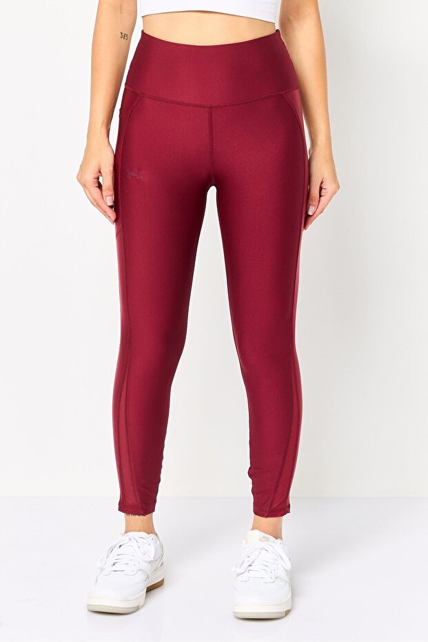 Women Sportswear Fit Training Ankle Leggings, Maroon