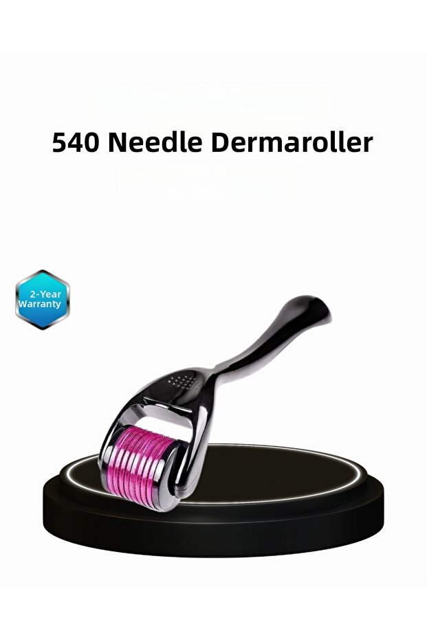 Derma Roller Titanium Needle Skin Renewal Device Against Acne, Wrinkles and Blemishes