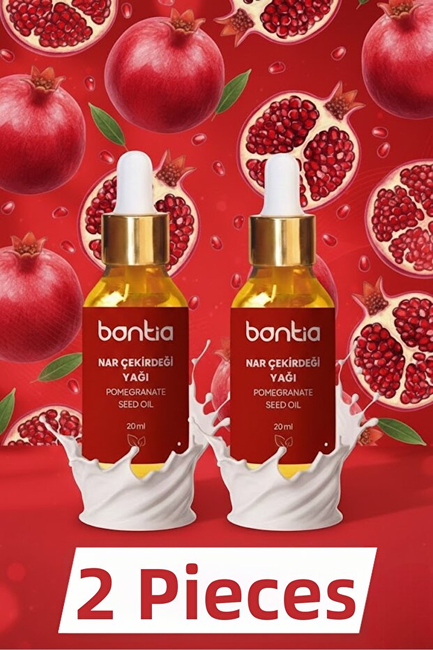 Pomegranate Seed Oil 2X20 ml – 100% Pure Cold Pressed Antioxidant Skin Renewing Anti-Aging