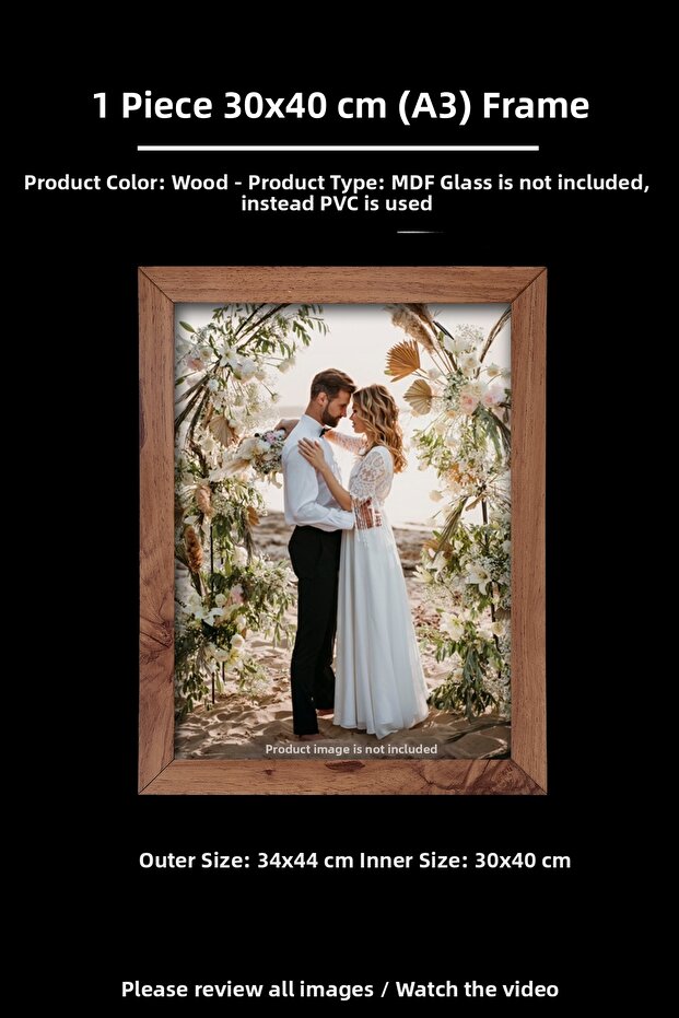 1 Piece 30X40 Frame - Mdf Frame - Photo Frame - A3 Poster Frame