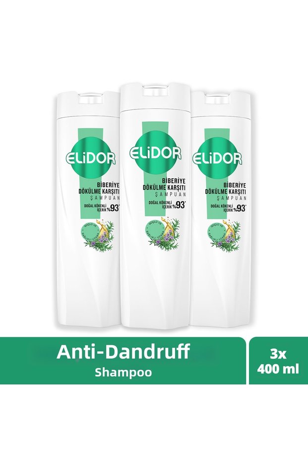 Shampoo Rosemary Anti-Hair Loss 400 ml X3