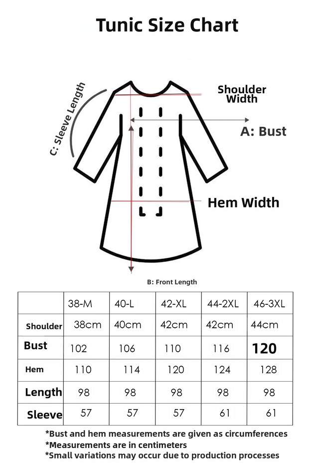 Ethnic Patterned Viscose Tunic - Blue - 2