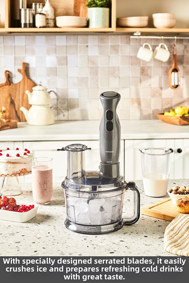 برو ملتيماكس 6 في 1 محضر طعام متعدد الأغراض، رمادي فضائي - 3