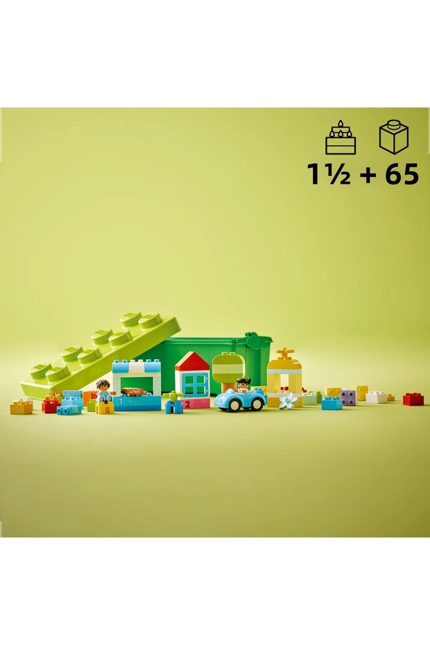 صندوق قطع البناء DUPLO® Classic، مجموعة ألعاب بناء إبداعية لعمر 1/2+، 65 قطعة - 10913 - 4
