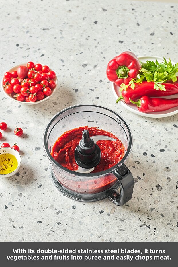 برو ملتيماكس 6 في 1 محضر طعام متعدد الأغراض، رمادي فضائي - 10