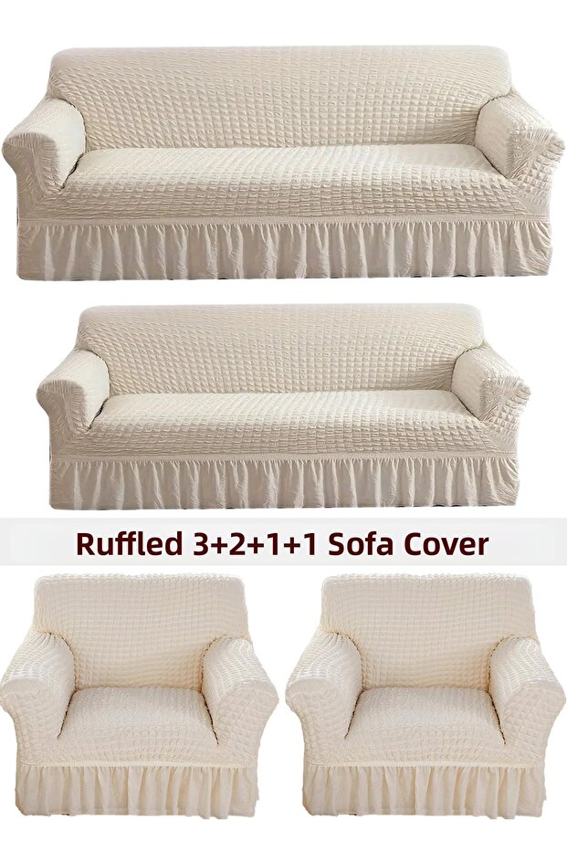 Bürümcük Seat Cover, Sofa, Sofa Bed Cover, Seat Cover 3 2 1 1 Set