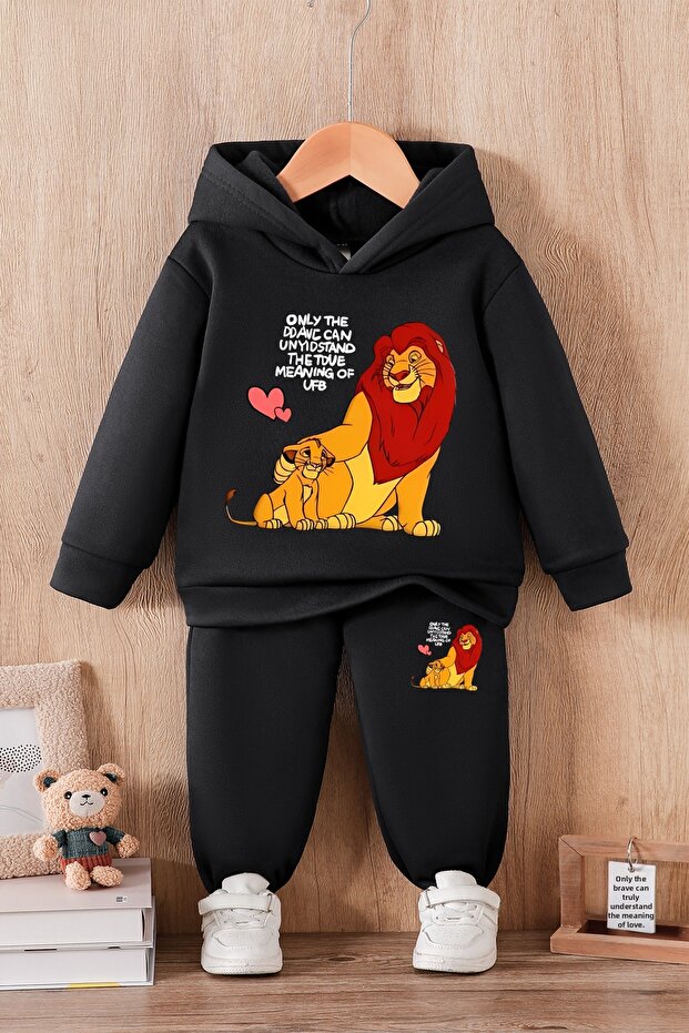 Premium Lion King Printed Bottom Top Baby Set 24315