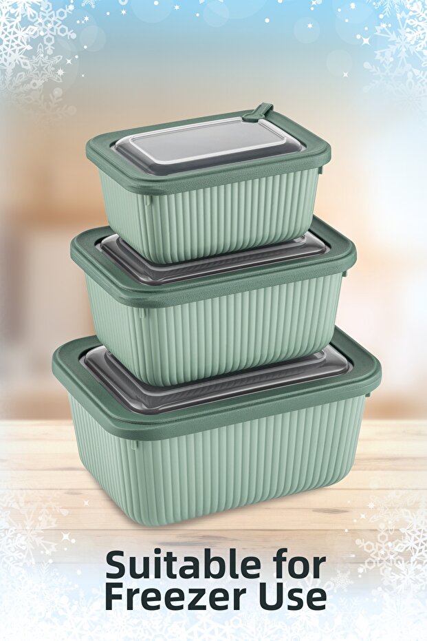 3'lü Vip مستطيل ميكروراديو وديفريز مناسب 1 مجموعة 1750، 1050، 600 مل - 5