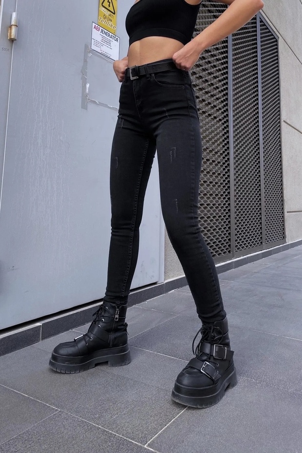 Women's High-Waisted Fade-Resistant Stretch Shaping Skinny Jeans