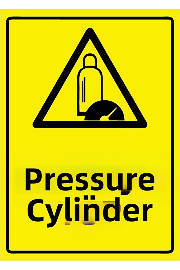 Pressure Tube Isg Warning Sign Pvc A5 15X21 cm