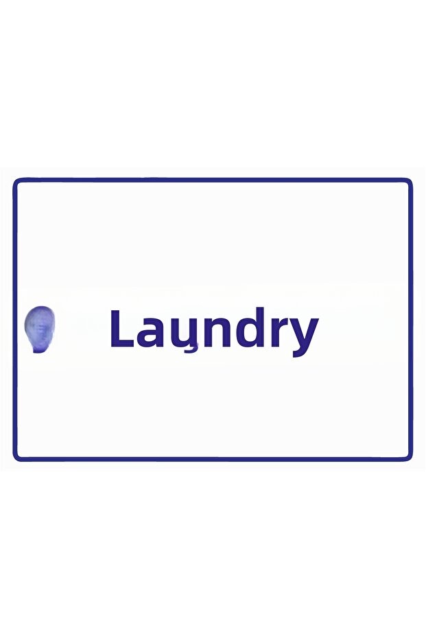 Laundry Isg Warning Sign Pvc A5 15X21 cm