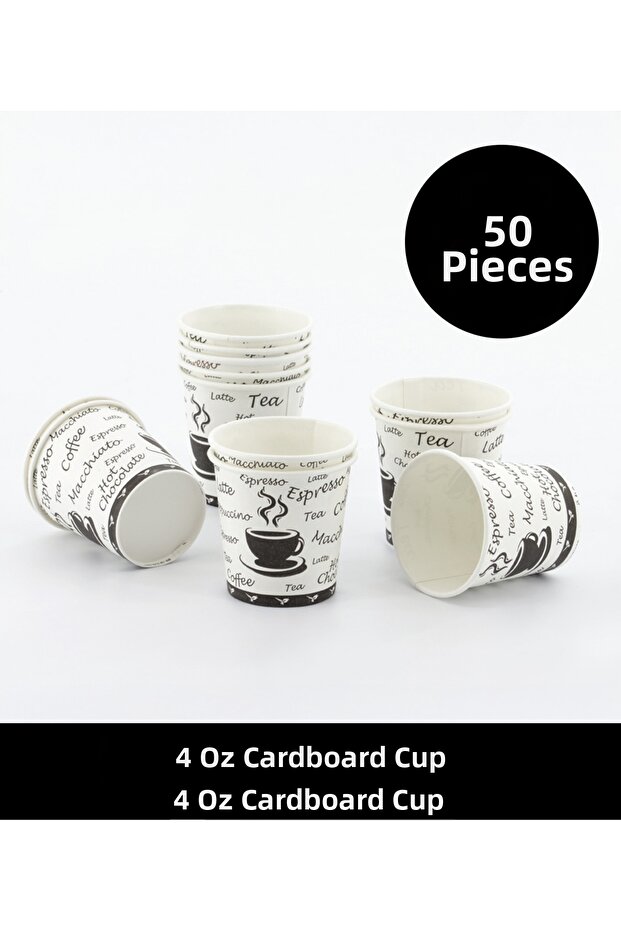 4 oz Paper Cups - 50 Pieces