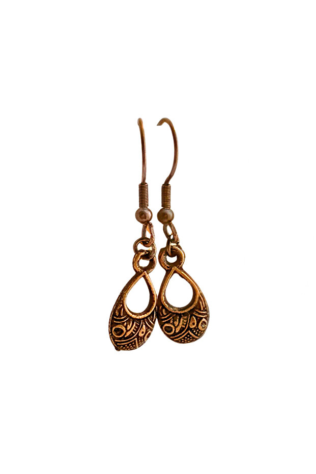 Women's Earrings | Zamak Plated Drop Authentic Motif Pendant | Bohemian & Lightweight Earrings