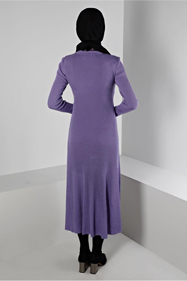 FİTİLLİ BASIC TRİKO ELBİSE 43202 - 3