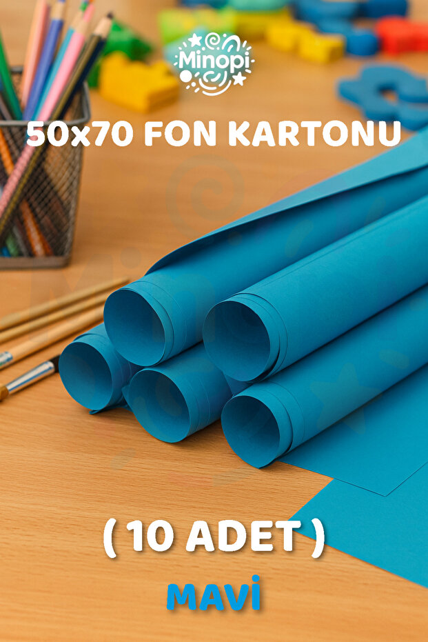 Light Blue Background Cardboard 50X70 cm 10 Pack Colorful Background Cardboard