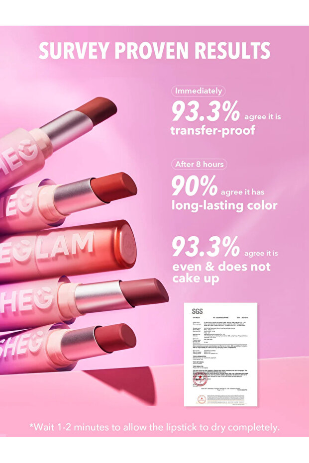 أحمر شفاه دينامات بوم طويل الأمد غير لامع - إيجار مجاني - 3